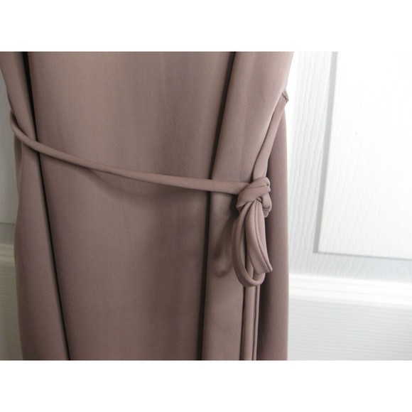 H&M Women's Dress Brown Size 4 Sleeveless Tie Waist Casual - Picture 8 of 16